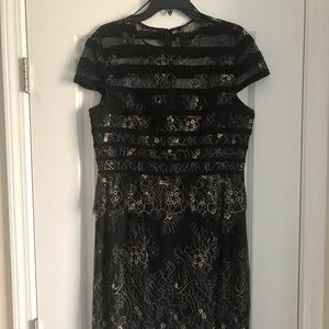 Black and Gold Lace dress